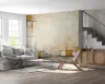 Abstract Textured Yellow and White Wall Mural 7