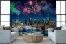 New York City Skyline Fireworks Wall Mural 8