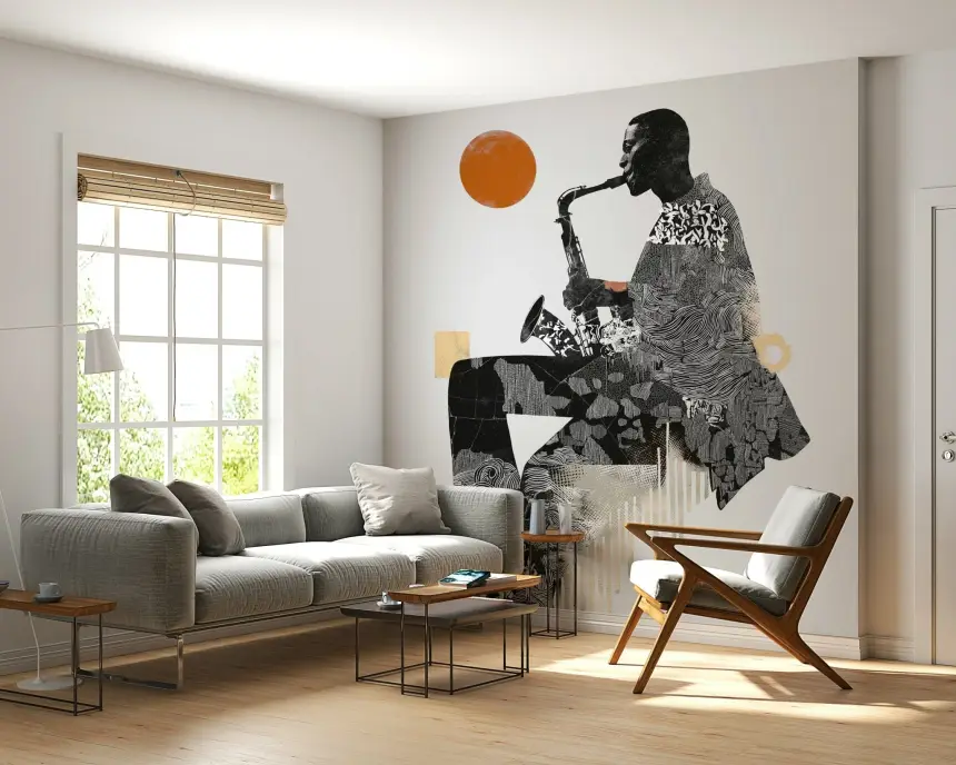Urban Jazz Wall Mural