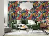 Vibrant Abstract Floral Portrait Wallpaper 6