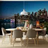 Urban Night Skyline Wall Mural 8