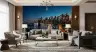 Urban Night Skyline Wall Mural 7