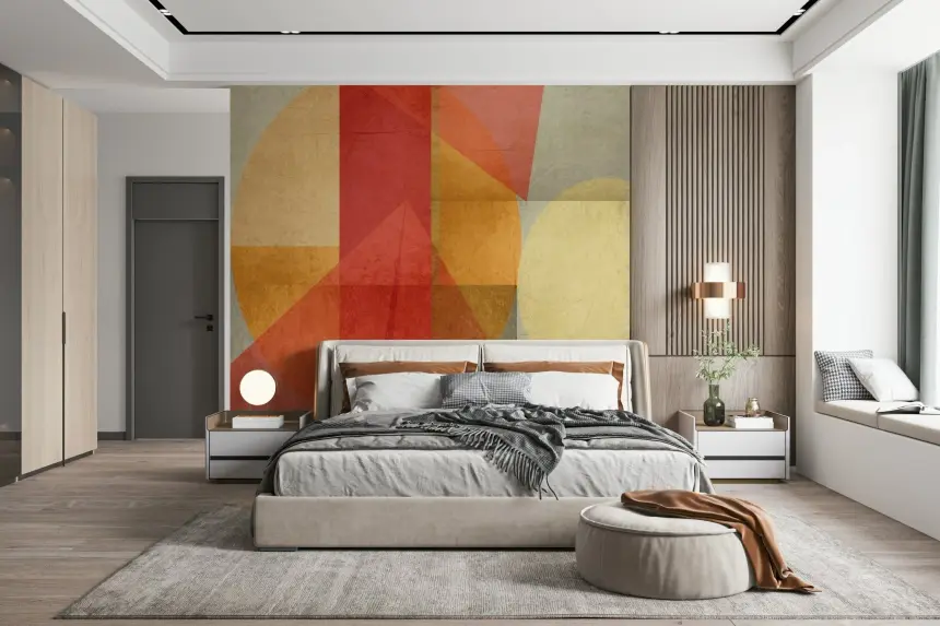 Urban Shapes Fusion Wall Mural
