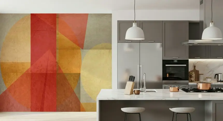 Urban Shapes Fusion Wall Mural