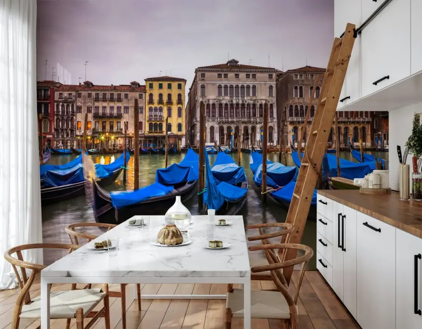 Venetian Blues Wall Mural