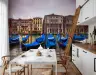 Venice Canal Gondola Cityscape Wall Mural 8