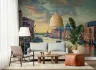 Venetian Grand Canal Teal Orange Sunset Panorama Mural 8