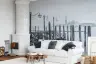 Monochrome Venice Waterfront Wall Mural 7