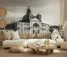 Historic Venice Canal Monochrome Wall Mural 6