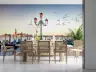 Romantic Venetian Lamp Post Wall Mural 6