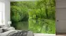 Lush Green Forest Stream Wall Mural 8
