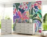 Vibrant Abstract Botanical Wall Mural 8