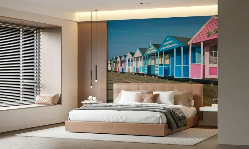 Vibrant Seaside Vibes Wall Mural