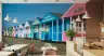 Colorful Beach Huts Coastal Wall Mural 8