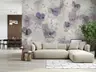 Soft Lavender Floral Watercolour Wall Mural 8