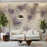 Soft Lavender Floral Watercolour Wall Mural 7