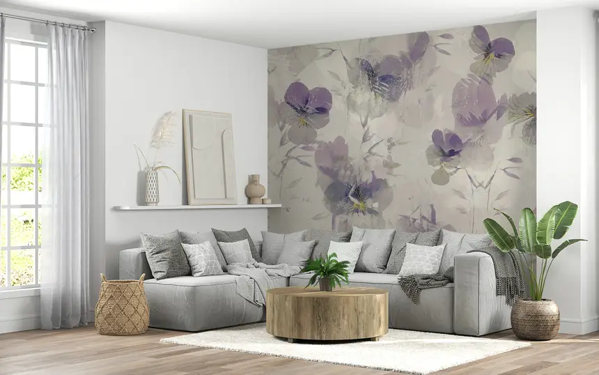 Violet Bloom Symphony Wall Mural -2297903