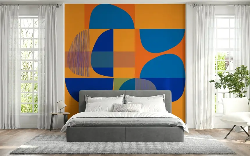 Vivid Geometry Wall Mural