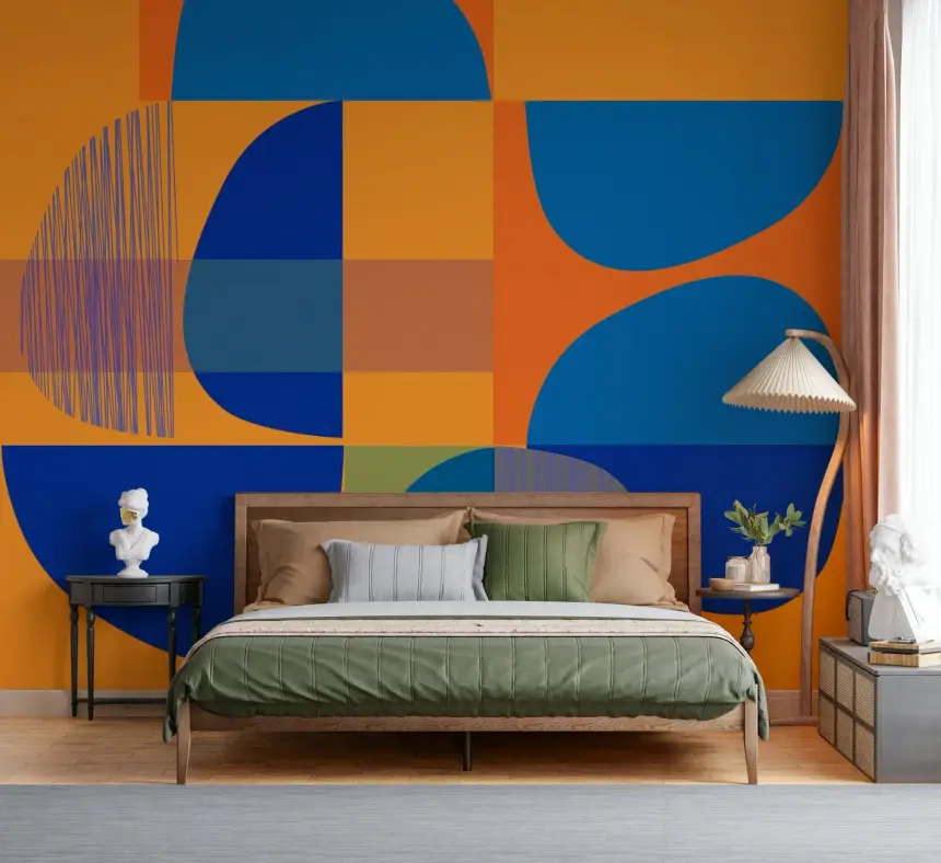Vivid Geometry Wall Mural