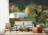 Enchanting Vrindavan Leela Garden Wall Mural 8