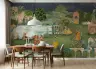Enchanting Vrindavan Leela Garden Wall Mural 7