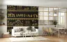 Golden Warli Tribal Village Life Wall Mural 7