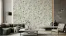 Graceful Heron and Lotus Botanical Wallpaper 6