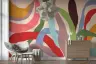 Flowing Pastel Ribbons Abstract Wallpaper Mural 6