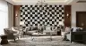 Wavy Checkered Pattern Wall Mural 7
