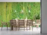 Rustic Green Peeling Paint Wall Mural 6