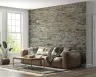 Mottled Grey Brown Natural Stone Wall Mural 8