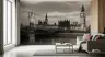 London Westminster Bridge Monochrome Wall Mural 7
