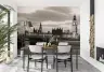 London Westminster Bridge Monochrome Wall Mural 8