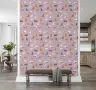 Playful Watercolor Feline Assortment Lavender Wallpaper 7