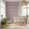 Playful Watercolor Feline Assortment Lavender Wallpaper 8