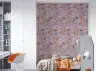 Playful Watercolor Feline Assortment Lavender Wallpaper 6