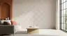 Soft Beige Geometric Arc Pattern Wallpaper 6