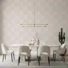 Soft Beige Geometric Arc Pattern Wallpaper 7