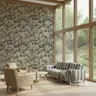 Olive Green Ditsy Floral Wallpaper 8