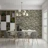 Olive Green Ditsy Floral Wallpaper 6