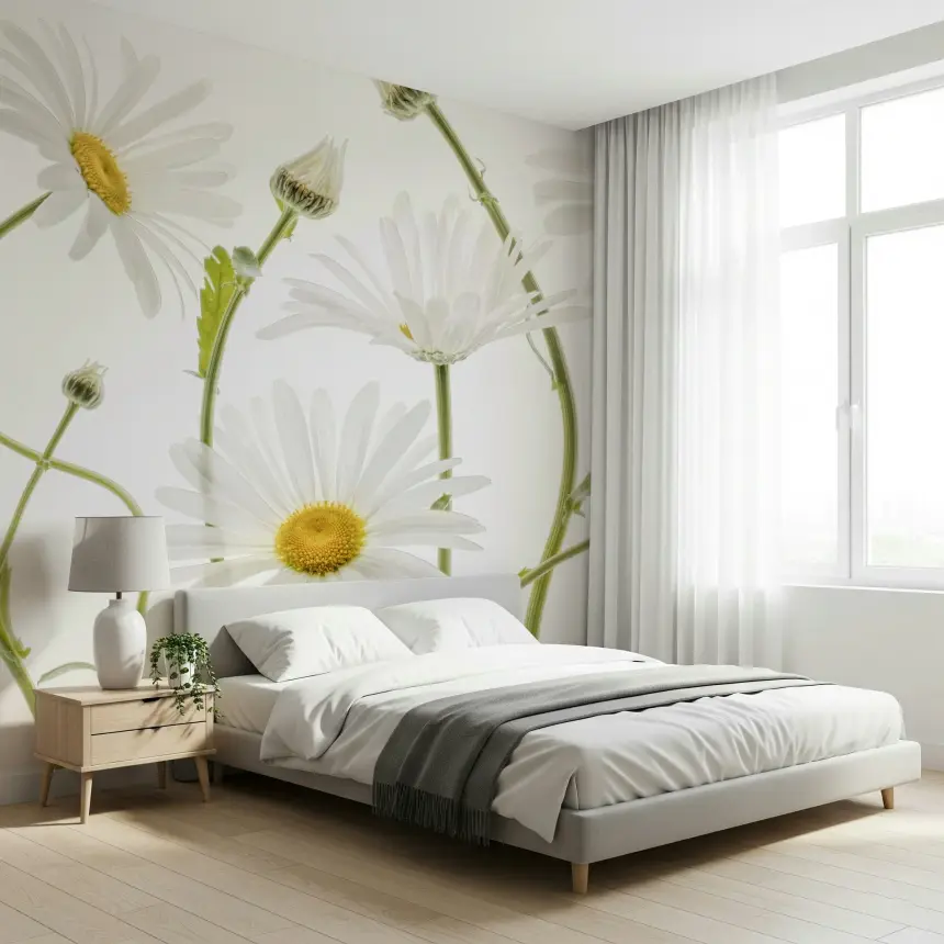 Meadow Daisies Wall Mural -1144981