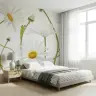 Giant White Daisy Floral Wall Mural 7