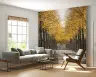 Vibrant Golden Foliage Tree Avenue Wall Mural 7
