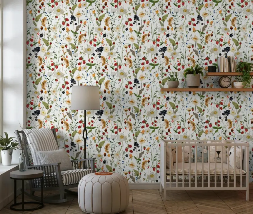 Wild Berry Bliss Wallpaper