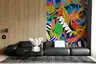 Pop Art Tropical Leaf Collage Wallpaper Mural 6