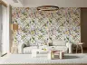 Watercolor Wild Berry and Floral Pattern Wallpaper 6