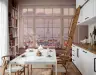 Parisian Window Cityscape Wall Mural 8