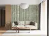 Sage Green Birch Forest Pattern Wallpaper 7