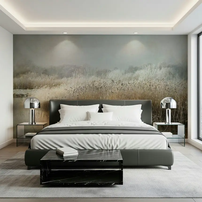 Frosty Riverbank Wall Mural -1649227