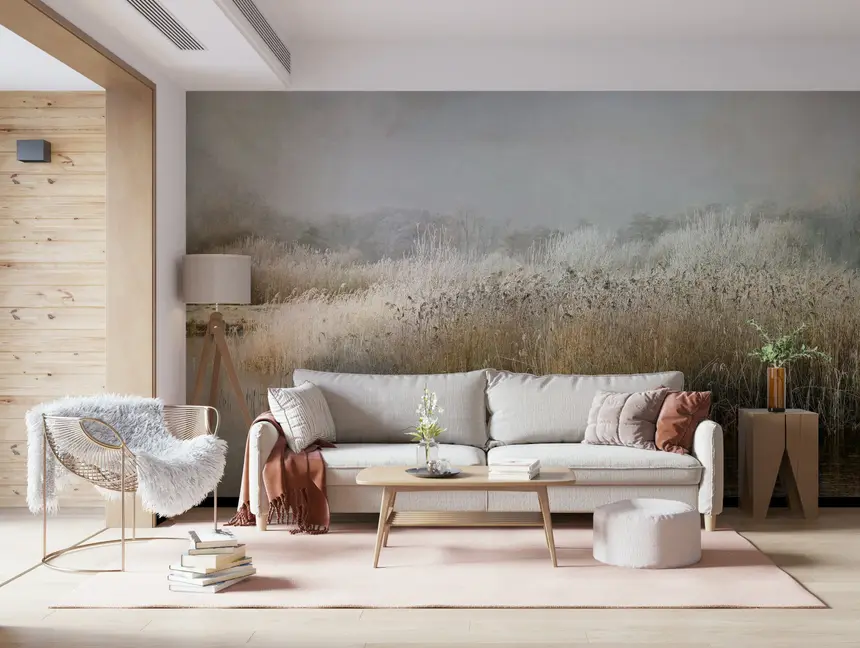 Frosty Riverbank Wall Mural -1649227